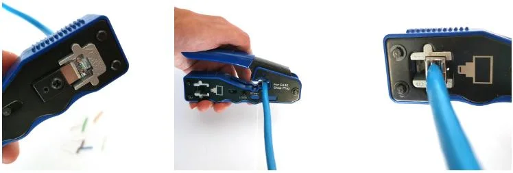 Cat5 CAT6 Cat7 LAN Cable Network Crimper Pass Through RJ45 Rj11 Crimping Stripping Pliers Data Cabling Tools