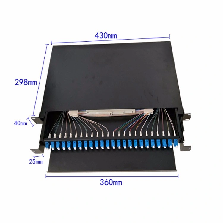 Fiber Optic Patch Panel 1u 19inch 24 Ports