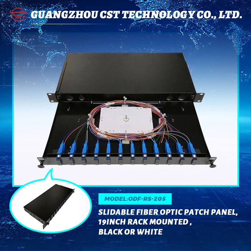 Fiber Optic ODF 19 Inches 1u 2u 3u Patch Panel