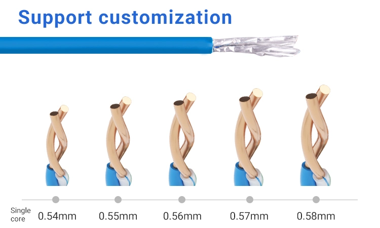 UTP FTP CAT6 SFTP CAT6A Solid 23AWG Poe LAN Cable