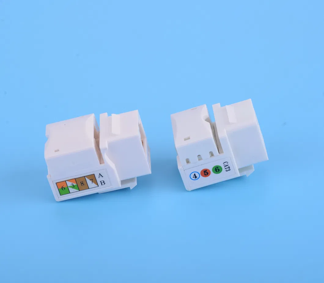 Ethernet Socket Module Rj11 90 Degree Cat. 3 UTP Keystone Jack