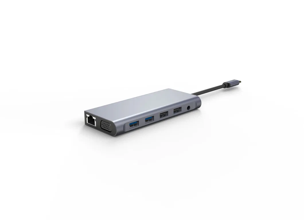 Type C to Rj 45 HDMI USB Pd VGA Hub Cable