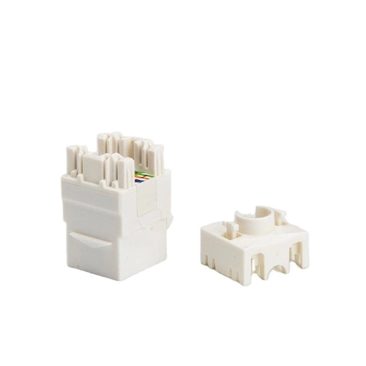 Hot Selling RJ45 Cat5e CAT6 CAT6A UTP Modular Jack 180 Degree Punch Down Unshielded Keystone Jack Connector