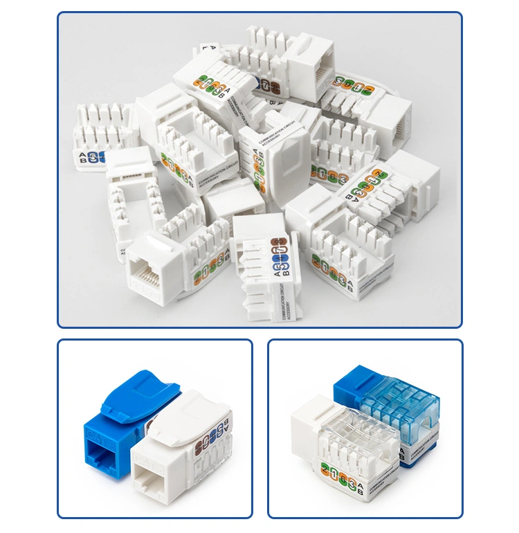 High Quality Cat5e CAT6 8p8c RJ45 UTP 90 Degree Punch Down Modularjack RJ45 Unshielded Cat5e Keystone Jack