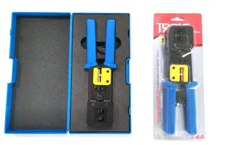 Cat5 CAT6 Cat7 LAN Cable Network Crimper Pass Through RJ45 Rj11 Crimping Stripping Pliers Data Cabling Tools