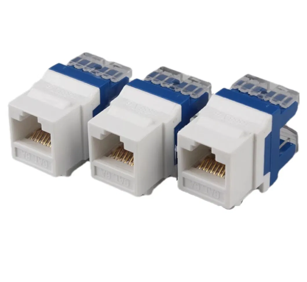 Keystone Jack RJ45 Connector Network Cabling Panel-Mounted Cat5e Keystone Jack