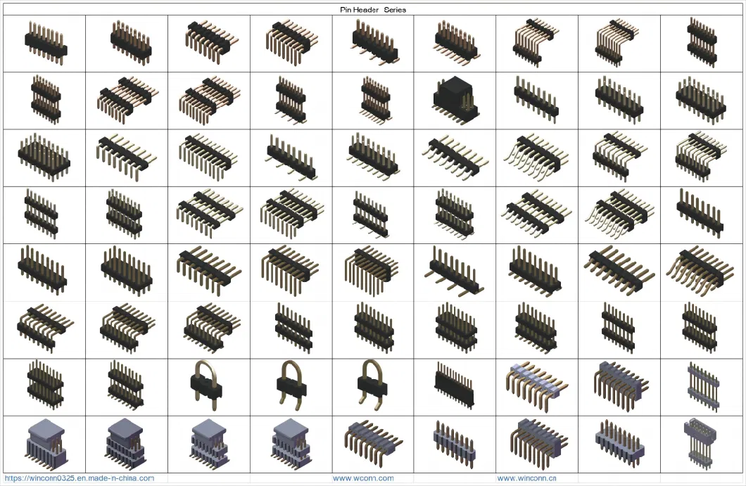 Wtb Btb Wtw FPC FFC Pin Box Female Male Round Header IC Socket Jack Plug RJ45 Rj11 USB DIN HDMI Pcie SATA VGA SIM Power Connector