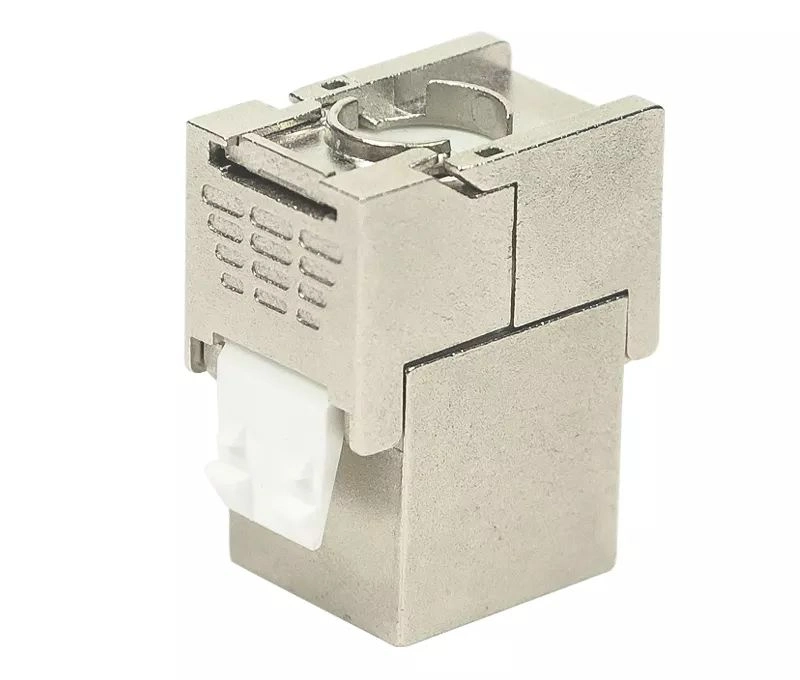 Shielded Female to Female Insert Inline Coupler White CAT6 Keystone RJ45 Coupler