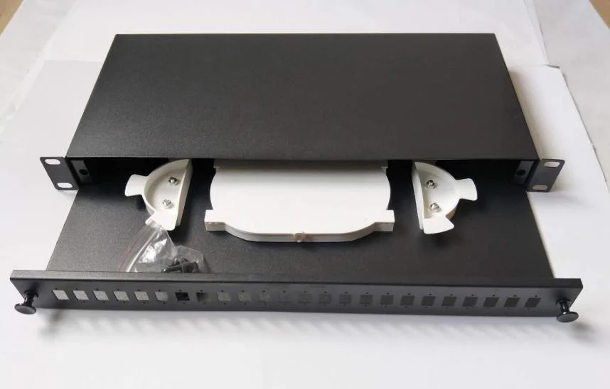 24 Port Sliding Drawer Rack Mount Fiber Optic Termination Distribution Frame Box