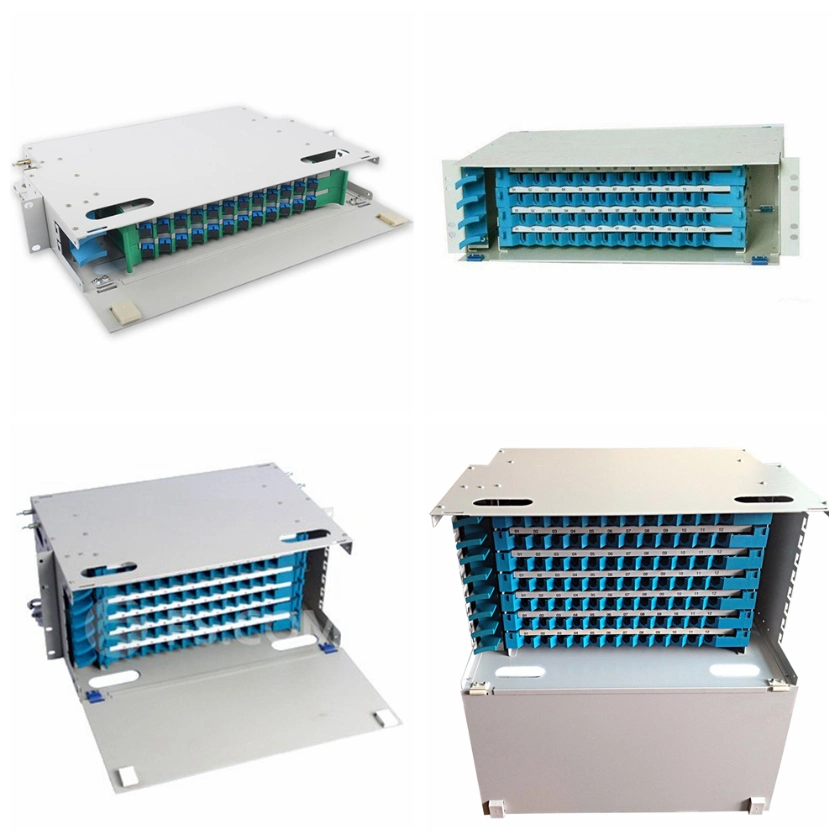 FTTH Rack Mounted ODF 24 Core Fiber Optical Distribution Frame Patch Panel