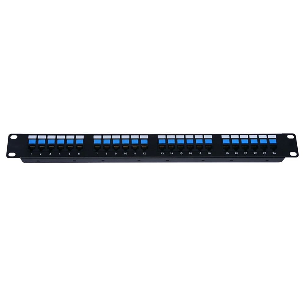 19 Inch 1u 2u Cat5e CAT6 UTP 24 48 Port Network RJ45 Patch Panel