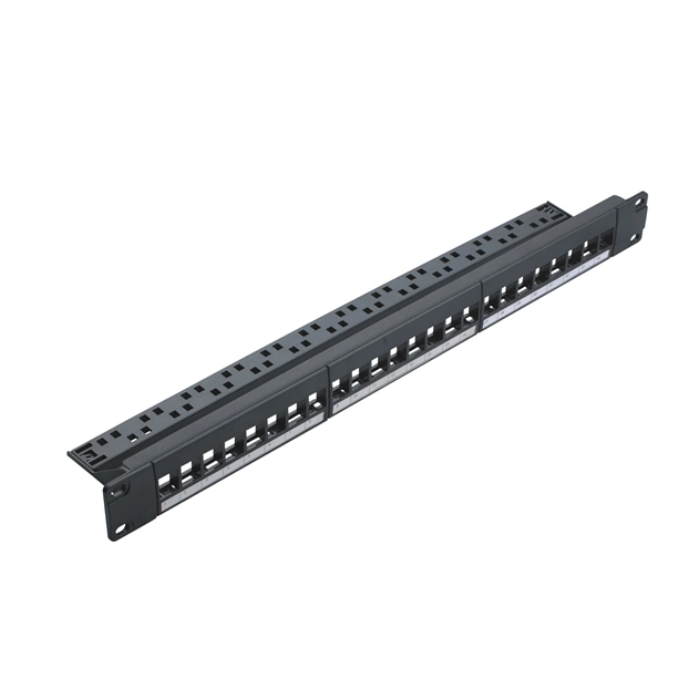 Hot Sale Network Blank 24 Port Patch Panel with Cable Manager