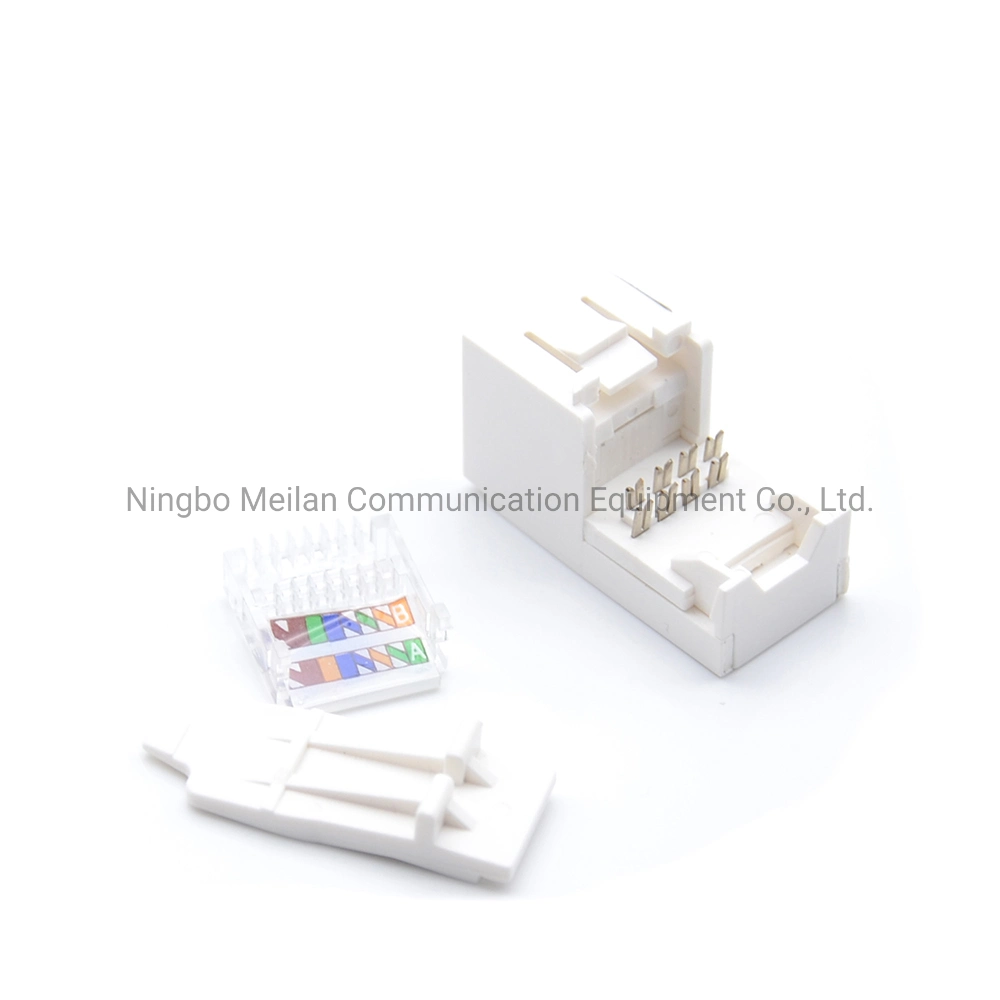 Network RJ45 CAT6 Toolless UTP 90 Degree Outlet Keystone Jack