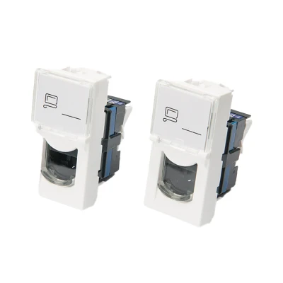 Promoción 45*22.5 UTP CAT6 de la pierna no apantallado UTP de tipo de conector hembra del conector modular