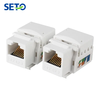 Alta calidad RJ45 grados CAT6 UTP/FTP Network Keystone Jack 180 Conector