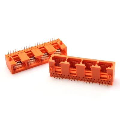 De entrada lateral Unshield puertos de 1X4 10p Conector RJ45
