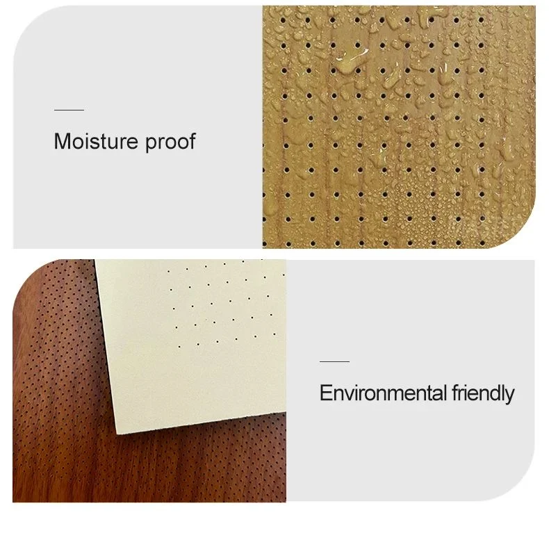 Sound Insulation Wooden Perforated Acoustic Panel