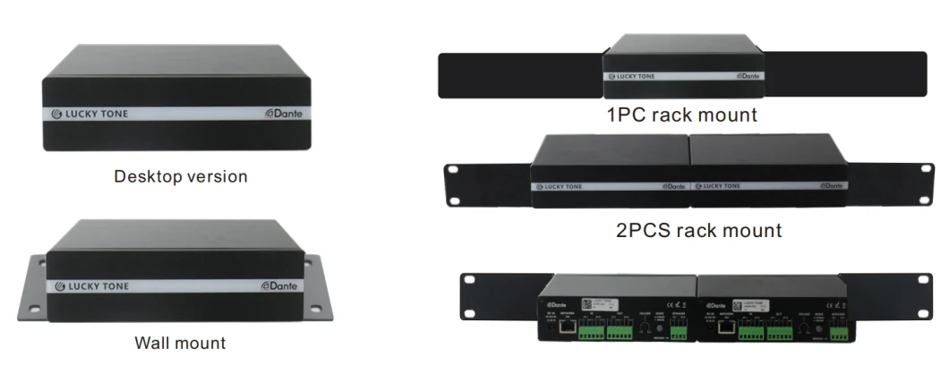 2 Channels Multifunctional 2*50W Poe Dante Network Active Dante Network Amplifier