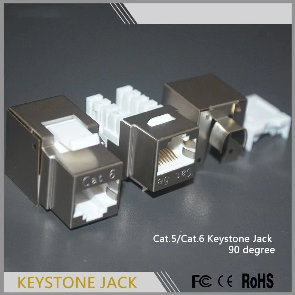 Cat5E Cat6 keystone jack STP FTP RJ45 connector