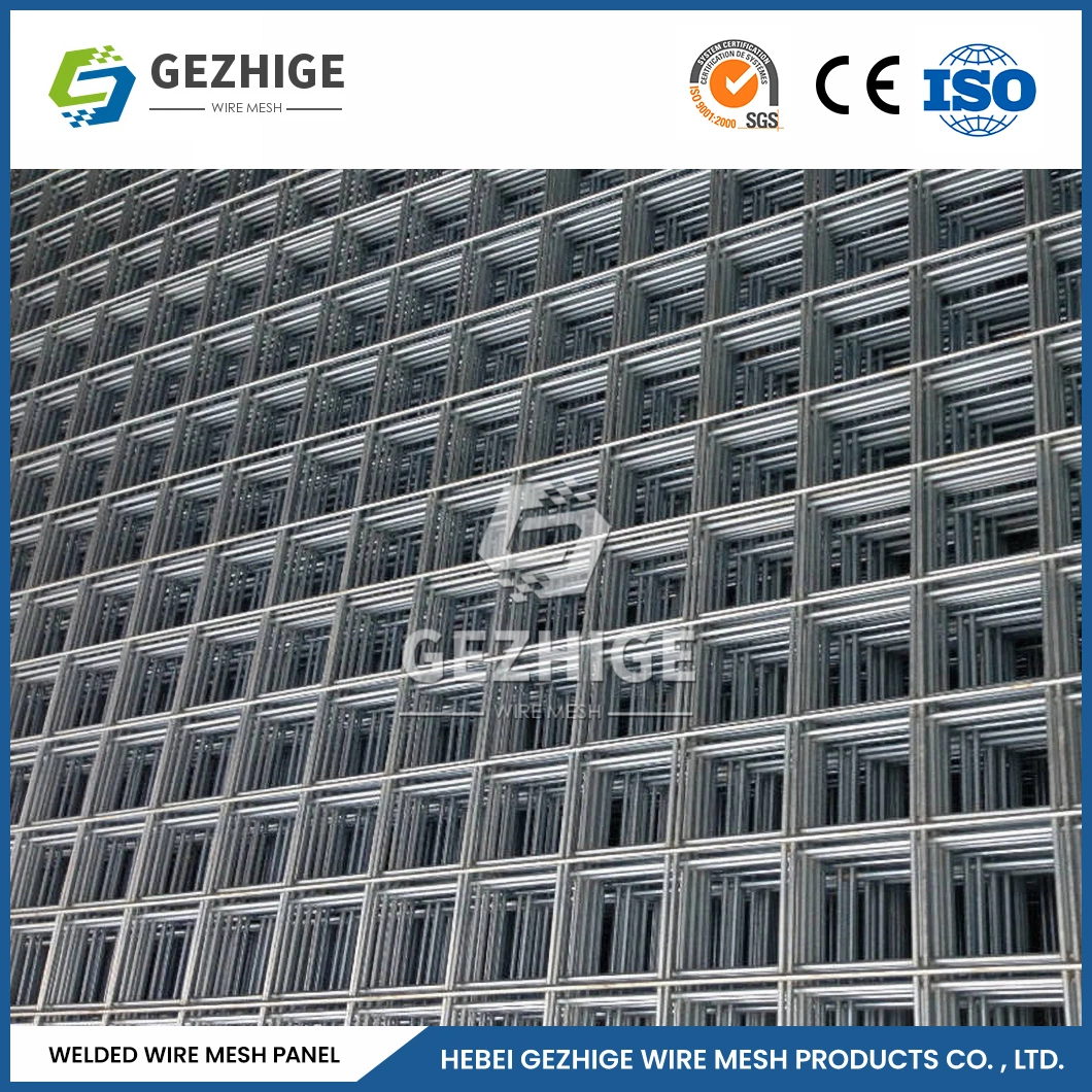 Gezhige Flat and Smooth Galvanized Welded Wire Mesh Panel Manufacturing Reinforce Building Welded Wire Mesh Panel China 0.914m-2.7m Width Welded Wire Mesh Panel