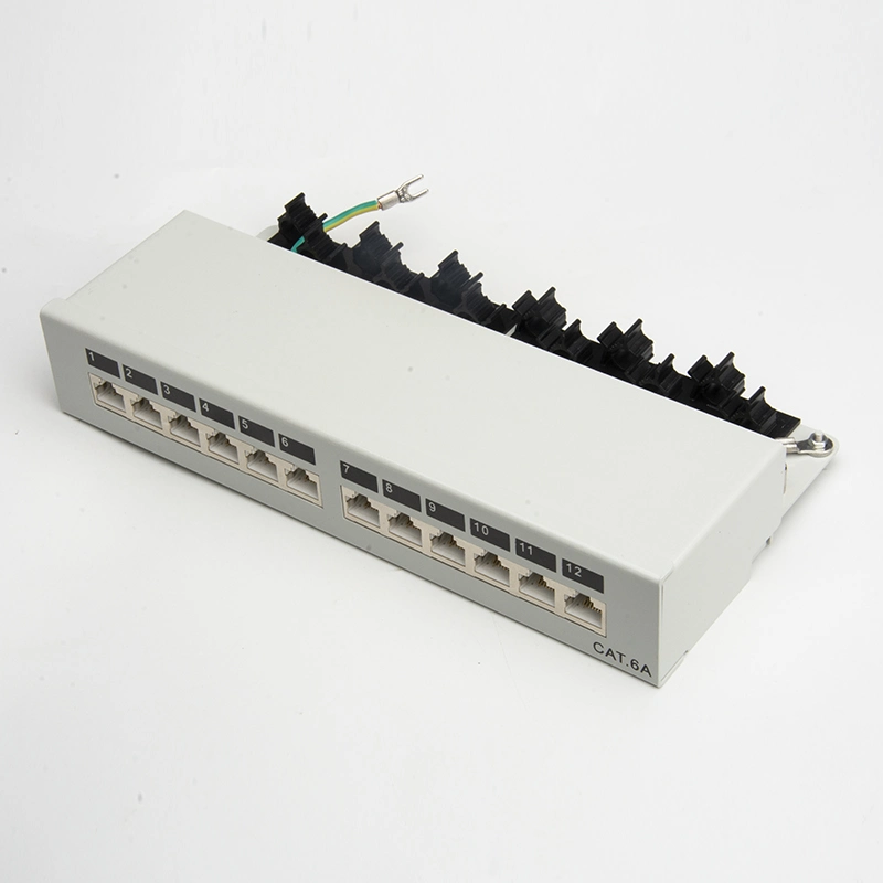 High Quality RJ45 CAT6 CAT6A 12 Port Shielded for Patch Panel