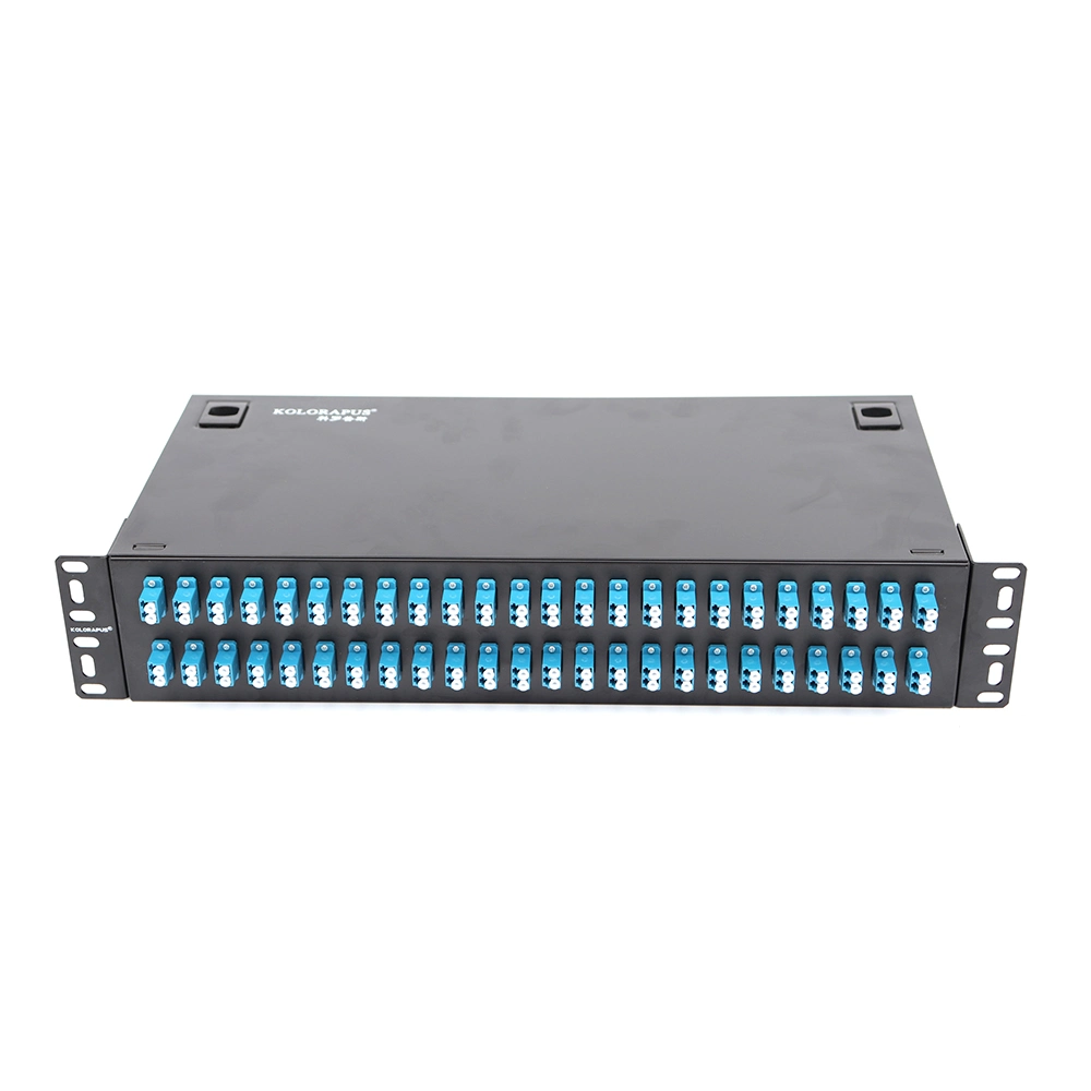 LC 48-Port Rack-Mounted Fiber Optic Distribution Patch Panel