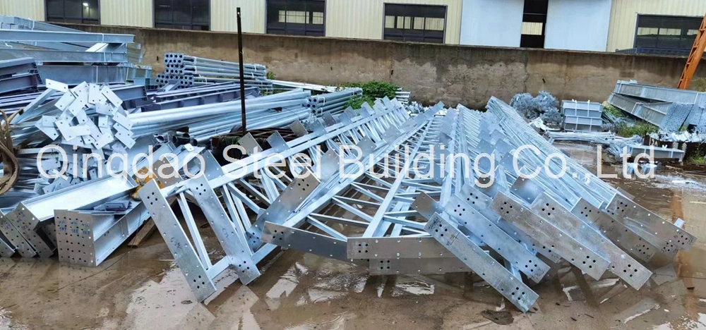 Hot Galvanizing Prefabricated Steel Structure H Beam Truss Farm House Building