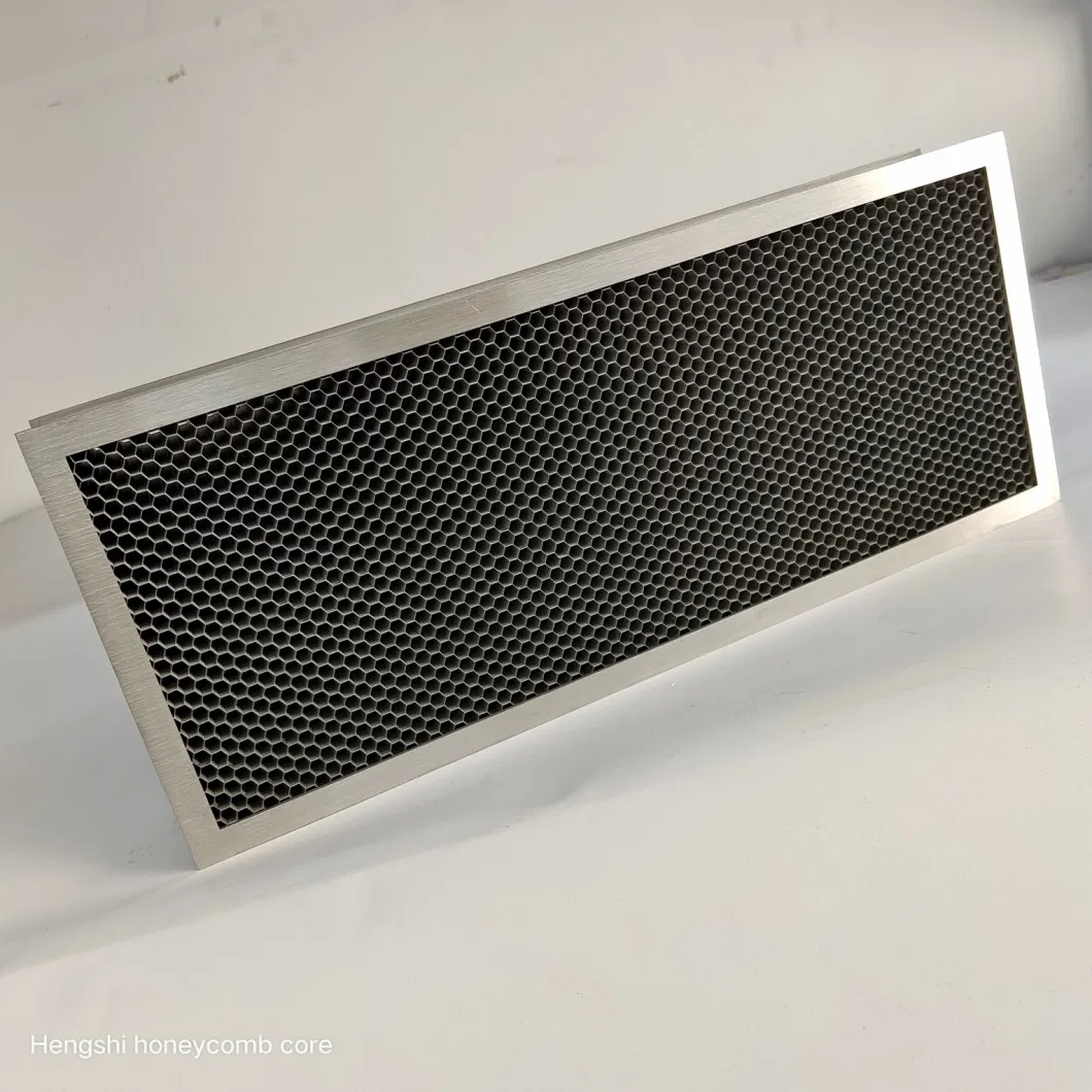 Hengshi 0.8-30mm Cell Size Sandblasting Honeycomb Shielded Vent Panels