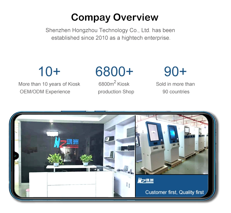 Hotel Front Desk Dispensing Room Keys Recycler Check-in and Check-out Cash Card Payment Self-Service Kiosk