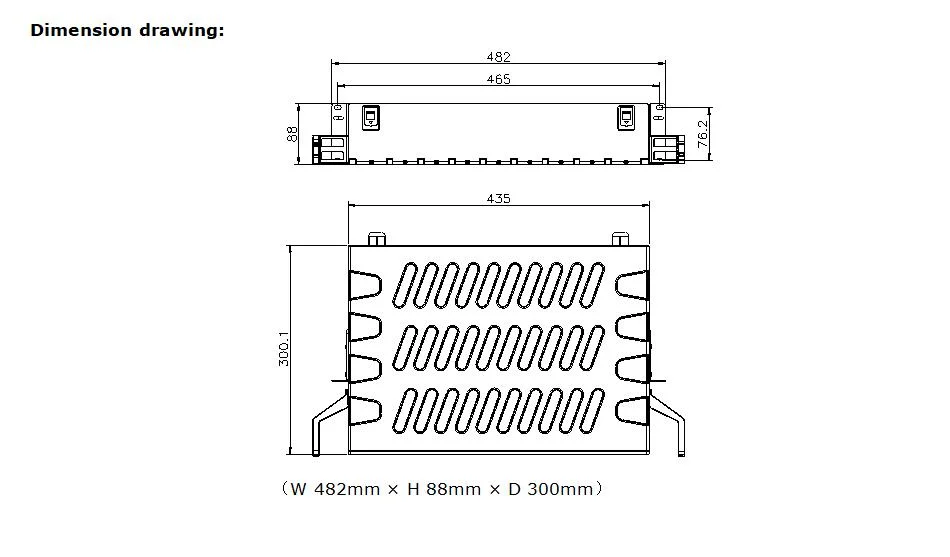 Plastic Fiber Optic Patch Panel 19&quot; ODF Rack Mount Fiber Optic Distribution Frame