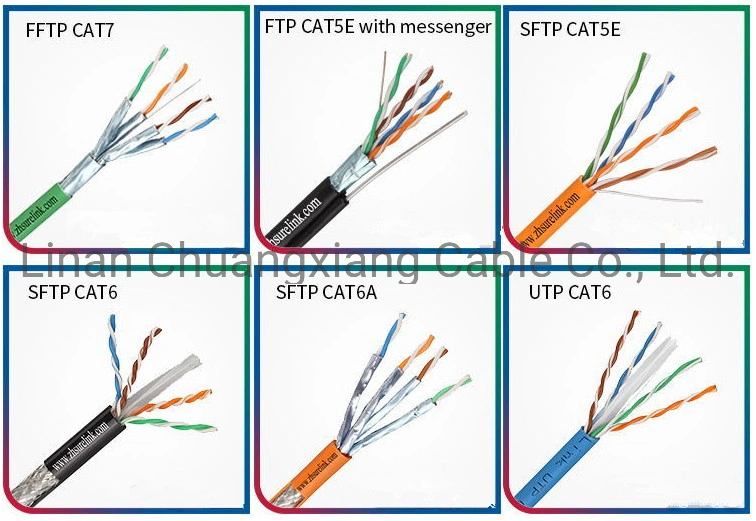 LAN Cable UTP Cat5e Cable Solid Copper Wire Standard Fluke Test with Patch Cord RJ45 Cable Network Cable Communication Cable