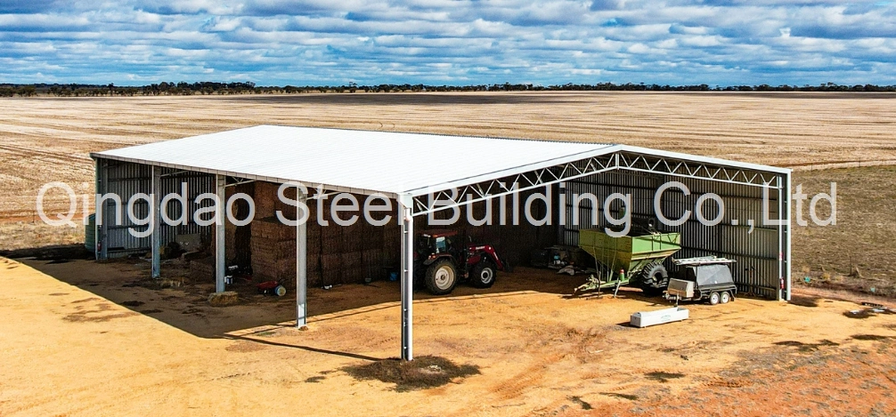 Low Cost Prefabricated Light Steel Frame Construction Steel Structure H Beam Shed