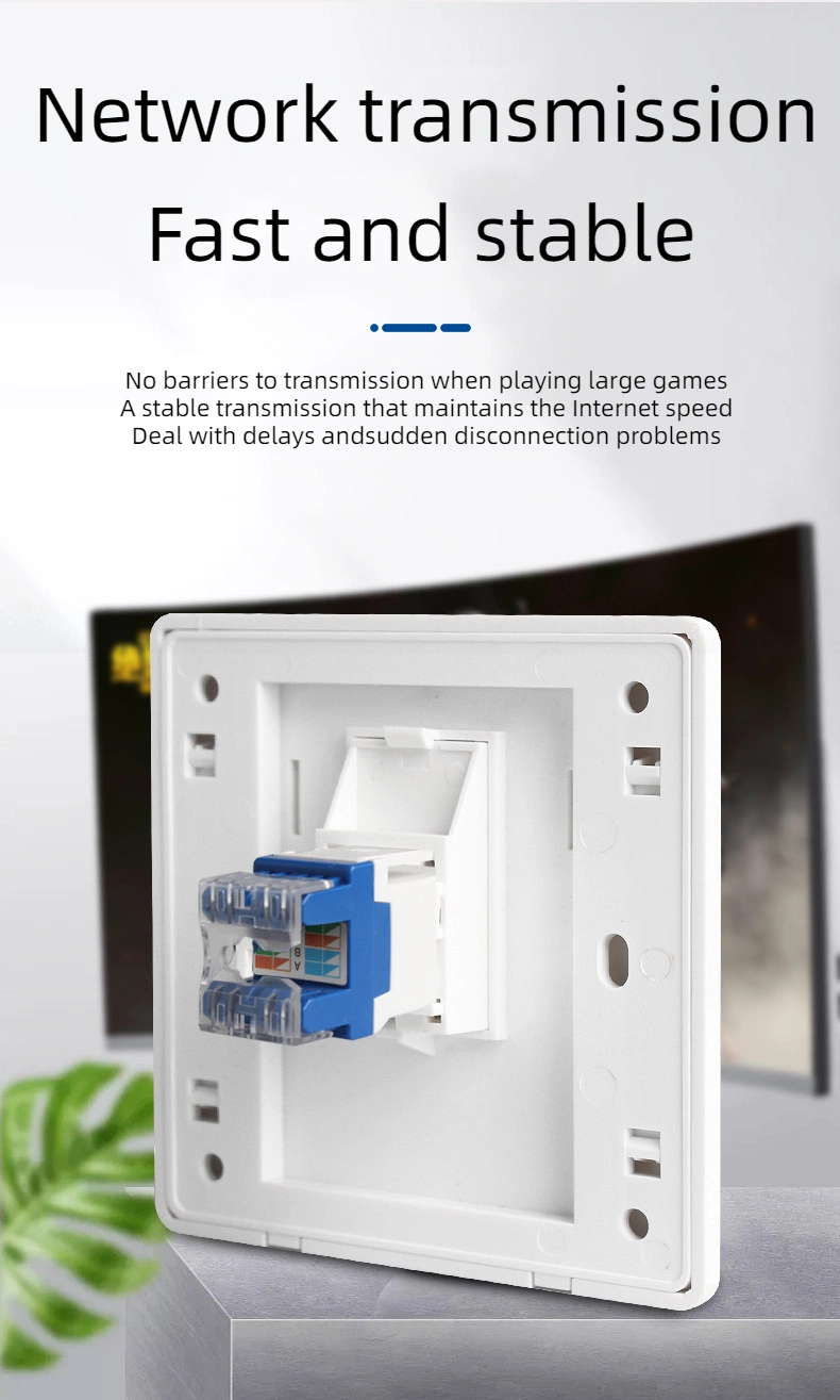 Keystone Jack RJ45 Connector Network Cabling Panel-Mounted Cat5e Keystone Jack