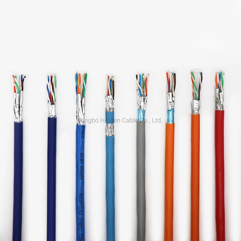 Networking RJ45 CAT6 Cu CCA PVC Round Network Patch Cord Wire