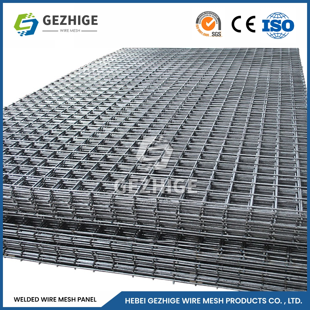 Gezhige Galvanized Welded Wire Mesh Panel Factory Black and Galvanized Welded Wire Mesh Panels China 203.2 mm Aperture Galvanized Welded Wire Mesh Panels