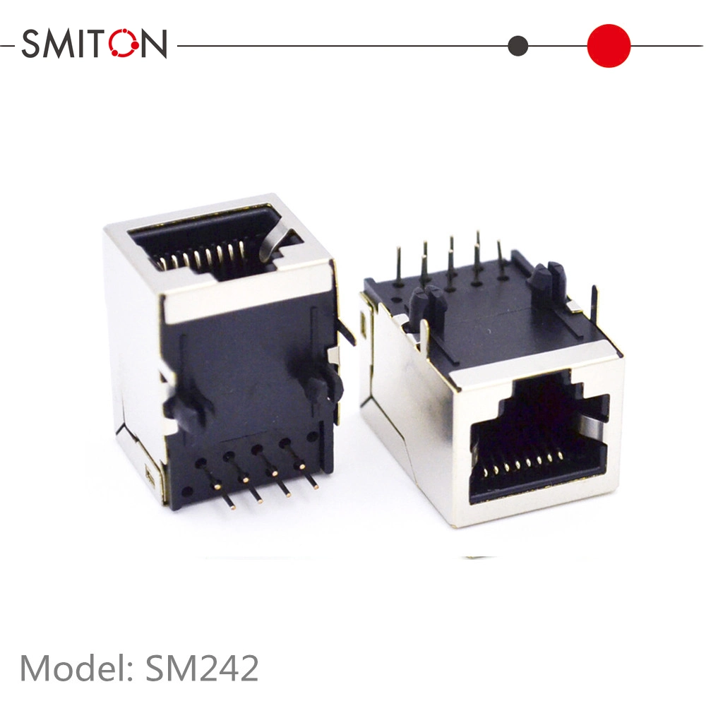 Shield RJ45 Socket 8p8c RJ45 Jack Connector for PCB