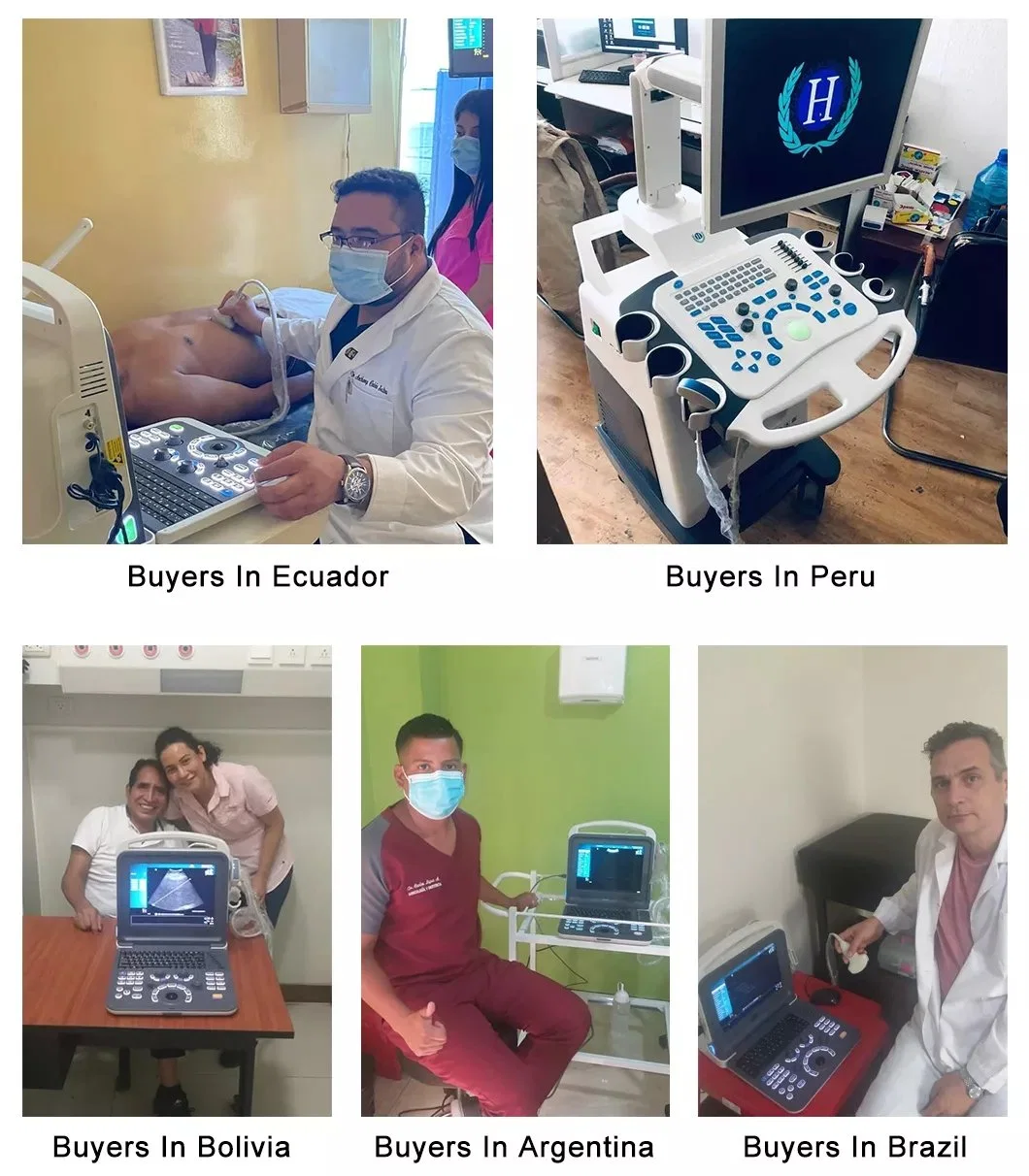 Clinical Medical 4 Transducer Connectors Doppler System Ultrasound