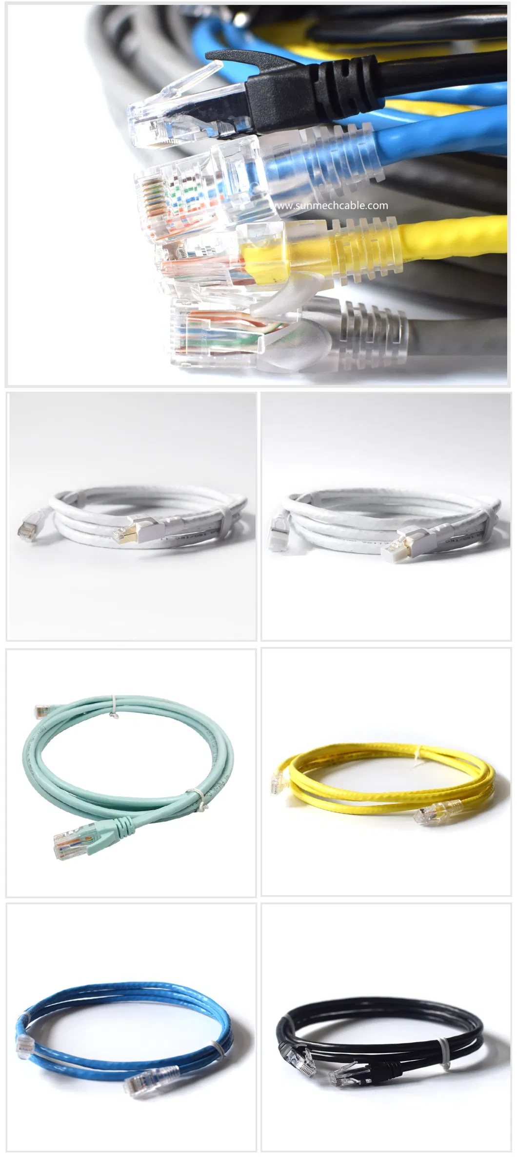 Cat5 CAT6 CAT6 Cat7 with RJ45 for Network LAN Cable Patch Cord Cable