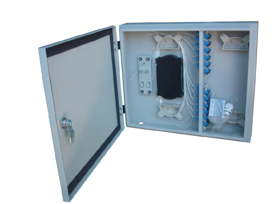 Outdoor FTTH Wall-Mounted Optic Distribution Frame 24 Core Fiber Patch Panel