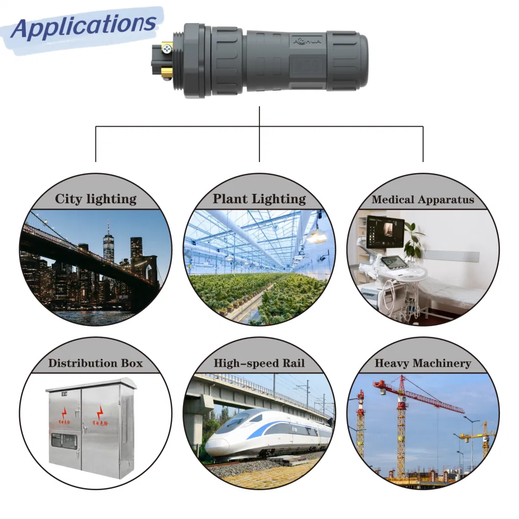 IP67/IP68 Front Panel Mounted Male Female Waterproof RJ45 Connector with Ethernet Cable