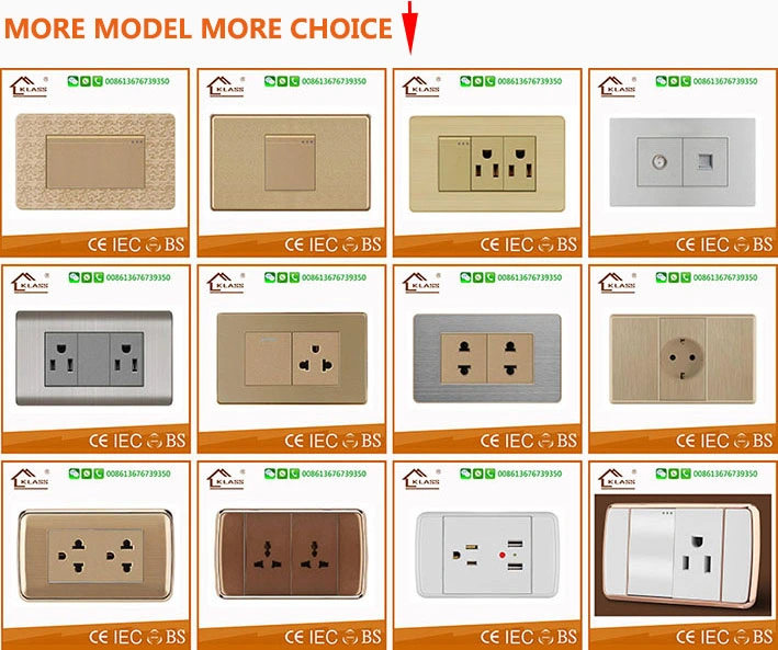 RJ45 Euro Style Flush Mounted Internet Power Wall Socket