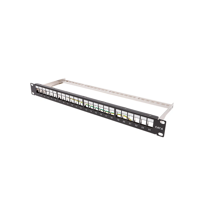 STP 19 Inches 24ports CAT6A Patch Panel