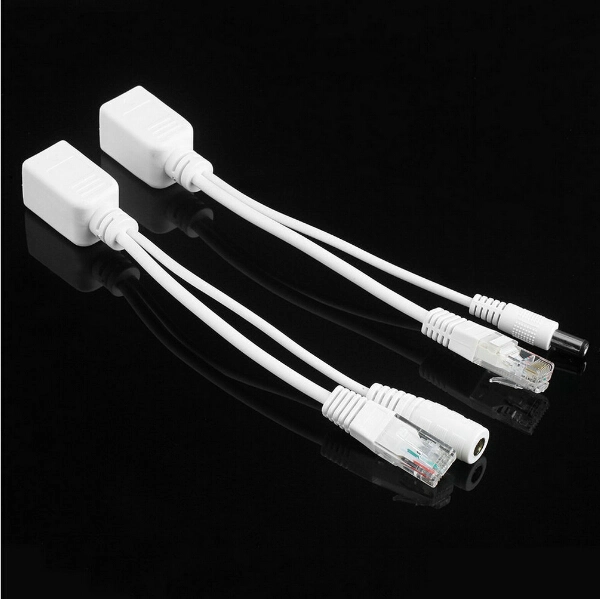 Tape Screened Power Over Ethernet Poe Adapter Cable RJ45 Poe Splitter Injector Kit 5V 12V 24V 48V Synthesizer Separator Combiner