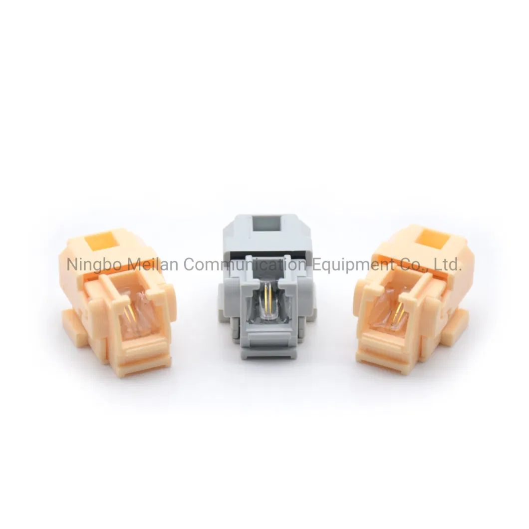 Rj11 Modular Jack Rj11 Jack 2 Pin Connector for Telephone Surface Box