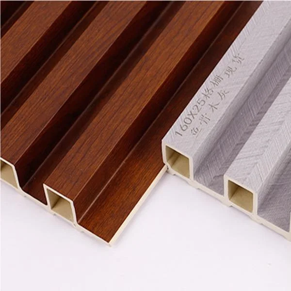 High Quality Connection Wooden Grain Siding Floor Sample Pattern Fluted Co-Extrusion WPC Wall Panel