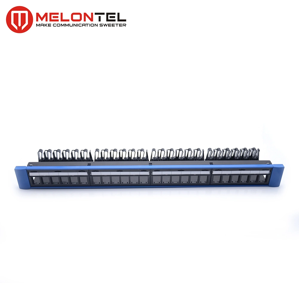 19 Inch Plastic 24 Port Blank Patch Panel with Cable Manager