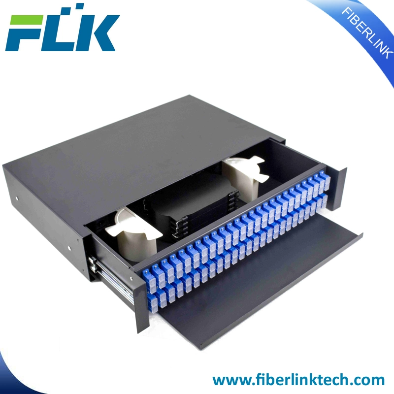 Wholesale 1u 19 Inch 24 Port Rack Mount Fiber Optic Patch Panel