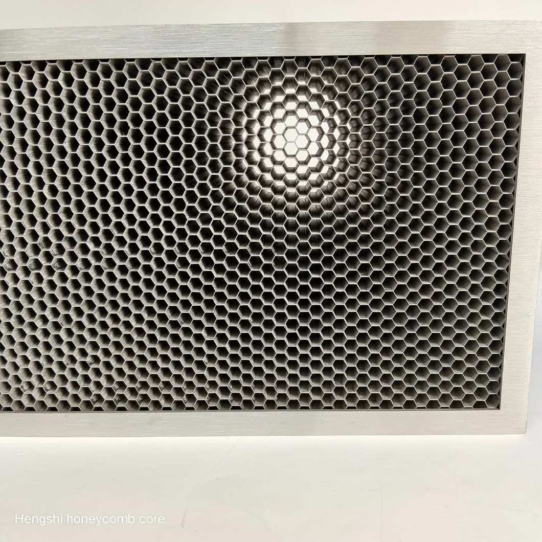 Hengshi 0.8-30mm Cell Size Sandblasting Honeycomb Shielded Vent Panels