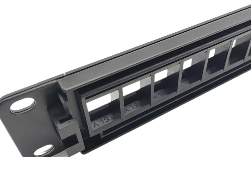 19&quot; 24 Port Rackmount Ethernet Network Patch Panel in Data Center