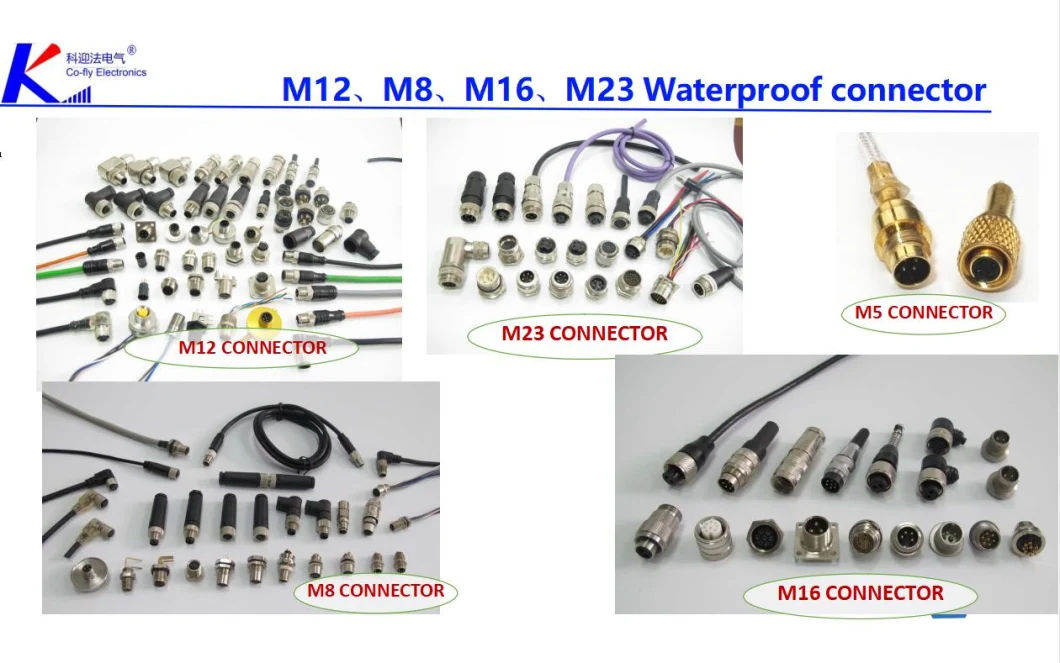 X Coding Shielding Male M12 8 Pins Connector with Rj 45 Male Adapter Plug